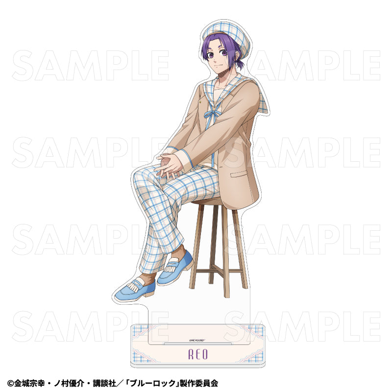 ブルーロック チェックセーラーStyle 特大アクリルスタンド 御影玲王【予約商品】