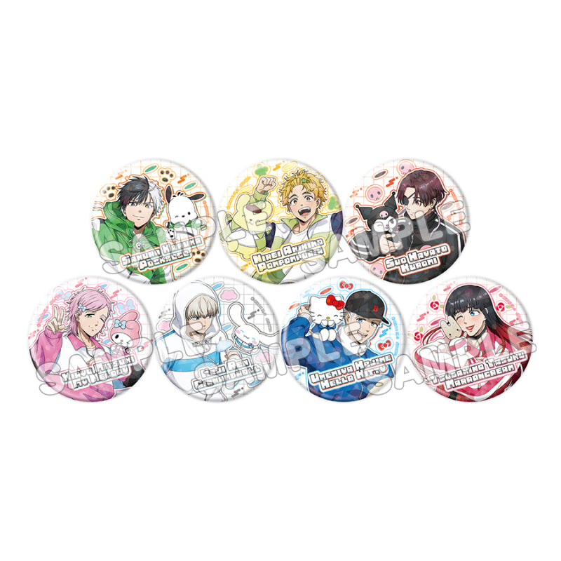 【Box/7】WIND BREAKER×サンリオキャラクターズ2 トレーディングホログラム缶バッジ(等身)【予約商品】