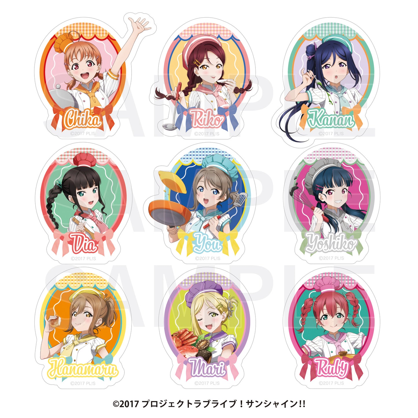 【Box/9】ラブライブ!サンシャイン!! トレーディングアクリルステッカー【予約商品】