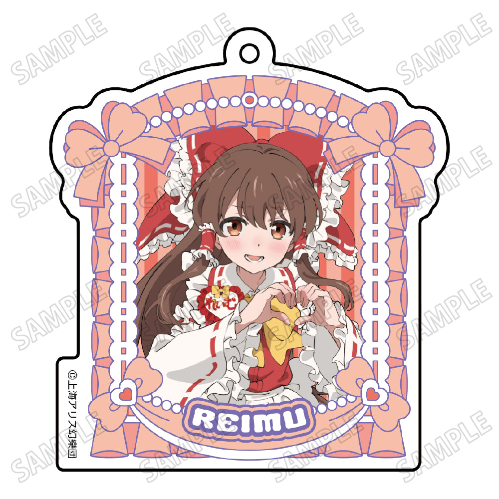 ROIROM 本多大夢 アクリルキーホルダー アクキー 東方Project 描き下ろしアクリルキーホルダー メイドVer. 1 博麗霊夢