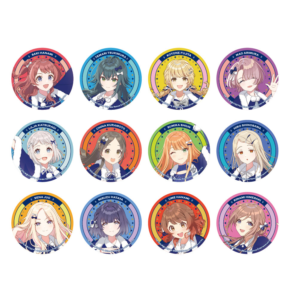 【Box/12】学園アイドルマスター 描き下ろし缶バッジ 初星パラダイスVer.【予約商品】
