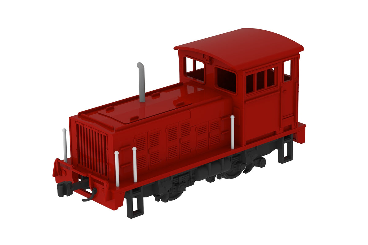 1/80スケール プラスチックキット 小型機関車(L型オレンジ)【予約商品】
