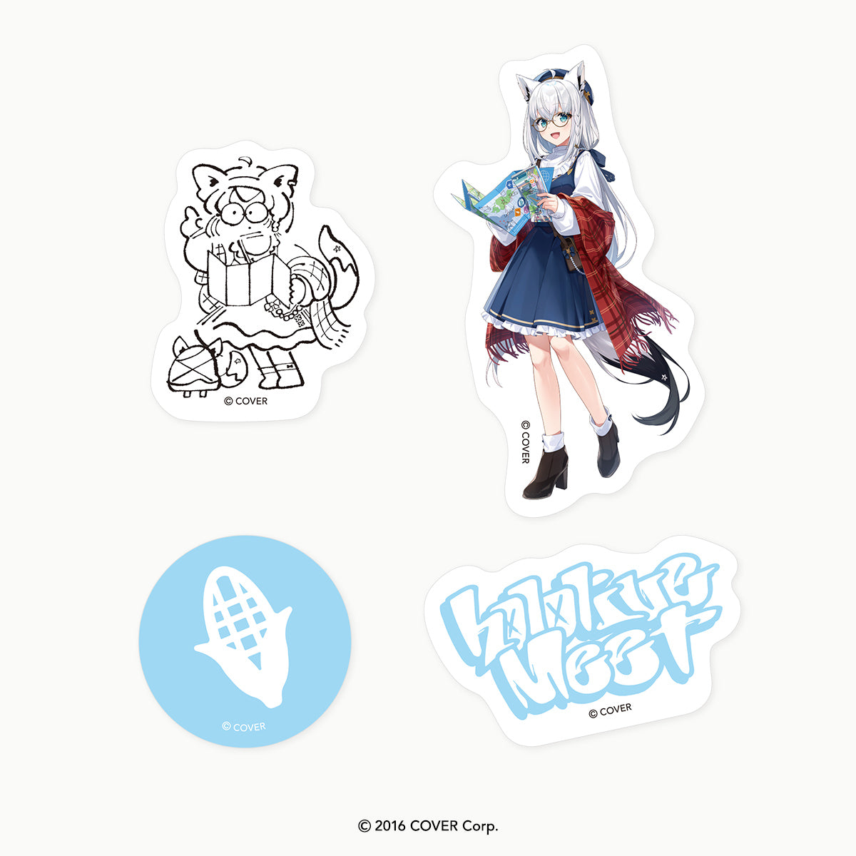 「hololive Meet 2024」ダイカットステッカーセット 白上フブキ【予約商品】