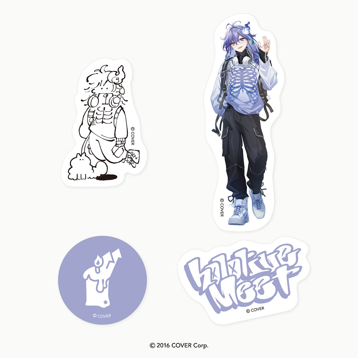 「hololive Meet 2024」ダイカットステッカーセット 水無世燐央【予約商品】