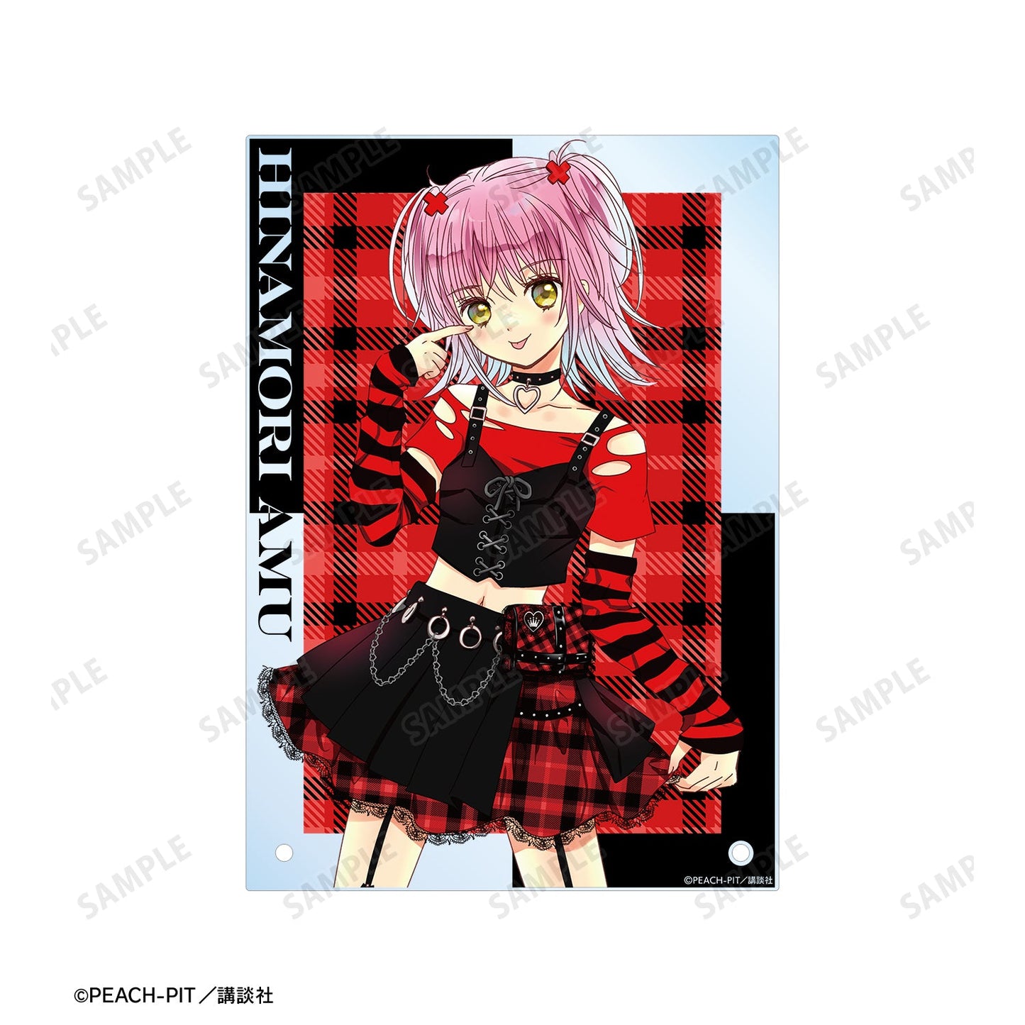 『しゅごキャラ!』PEACH-PIT先生 描き下ろし 日奈森あむ ゴスパンクver. A5アクリルパネル