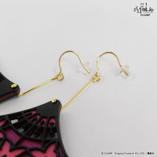 紙ピアス・紙イヤリング「×××HOLiC」01/蝶々デザイン