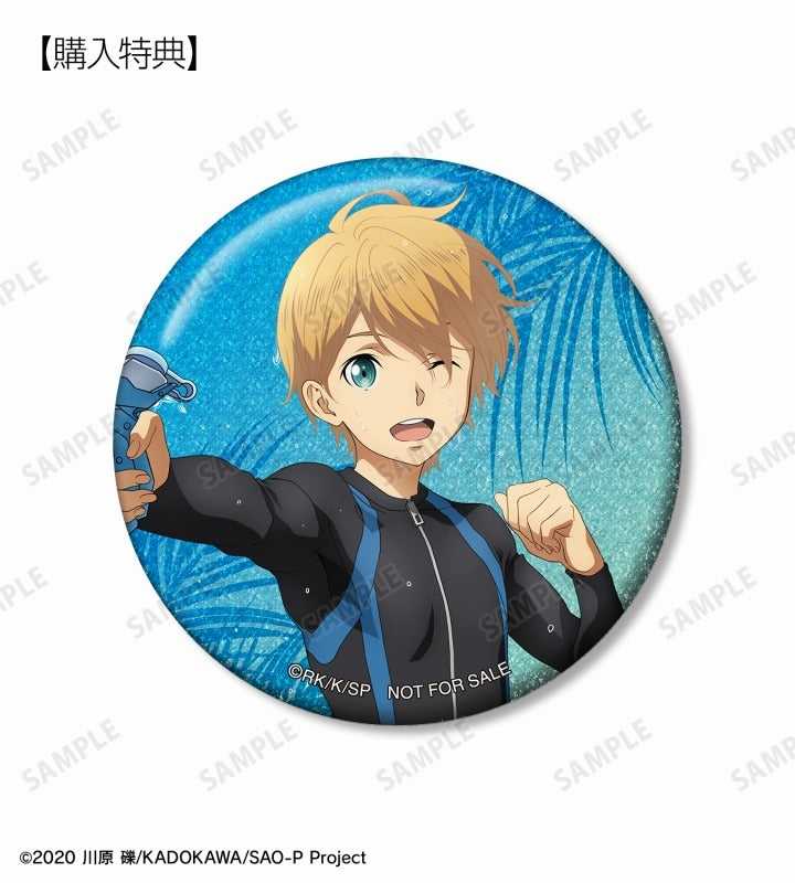 【Box/16】ソードアート・オンライン 描き下ろし ウォーターガンバトルVer. トレーディング グリッター缶バッジ【予約商品】