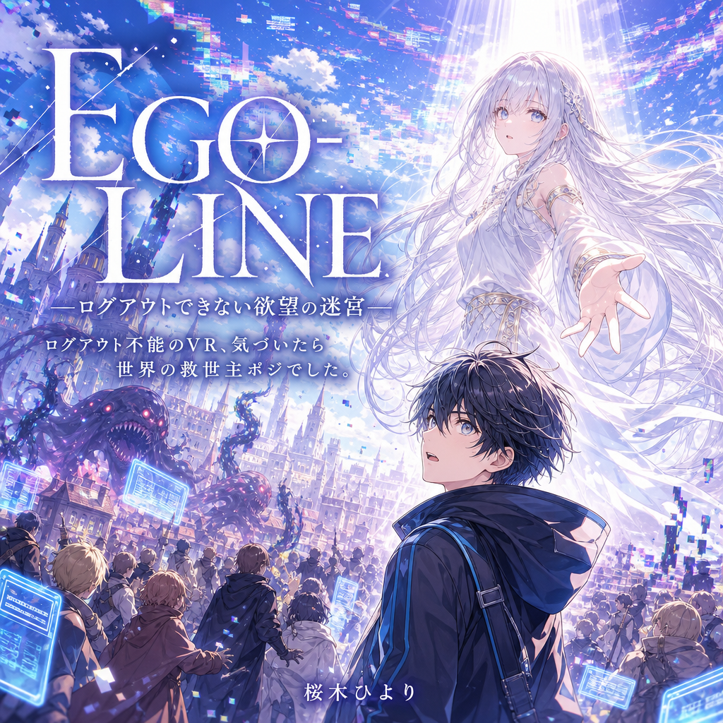 【オーディオブック】EGO-LINE ―ログアウトできない欲望の迷宮― ログアウト不能のVR、気づいたら世界の救世主ポジでした。