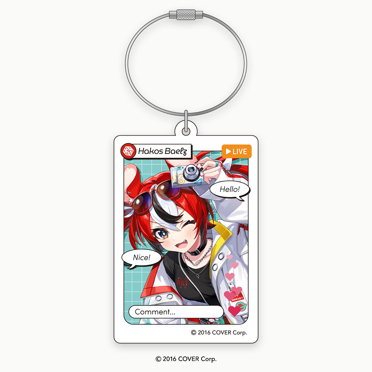 「hololive Meet 2024」配信画面アクリルキーホルダー ハコス・ベールズ