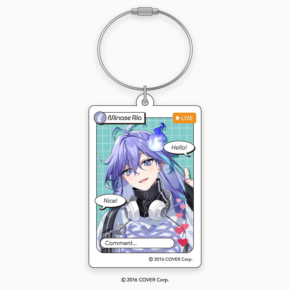 「hololive Meet 2024」配信画面アクリルキーホルダー 水無世燐央