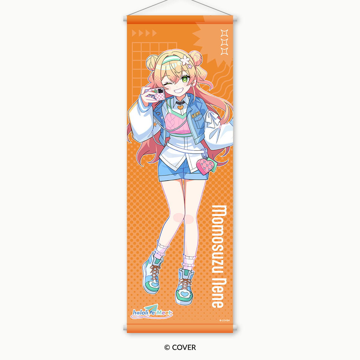 hololive Meet 2025」2ndビジュアル B2半裁タペストリー 桃鈴ねね