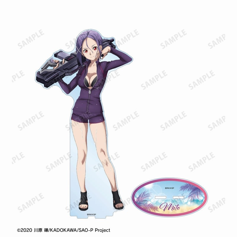 ソードアート・オンライン 描き下ろし ミト ウォーターガンバトルVer. 特大アクリルスタンド【予約商品】