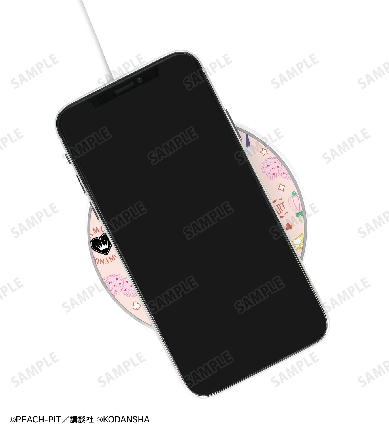 しゅごキャラ! モチーフ柄 サークル型Qi対応充電器(全2種)
