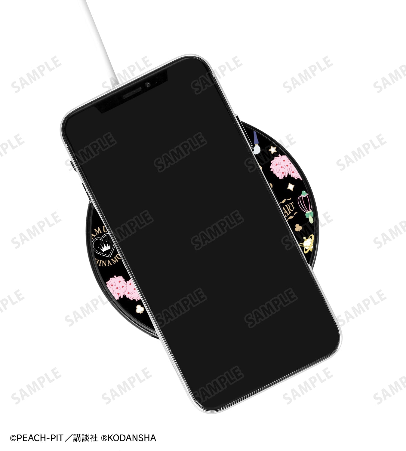 しゅごキャラ! モチーフ柄 サークル型Qi対応充電器(全2種)