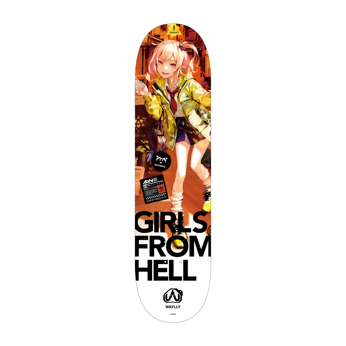 グラフィックスケートボード GIRLS FROM HELL/Waylly