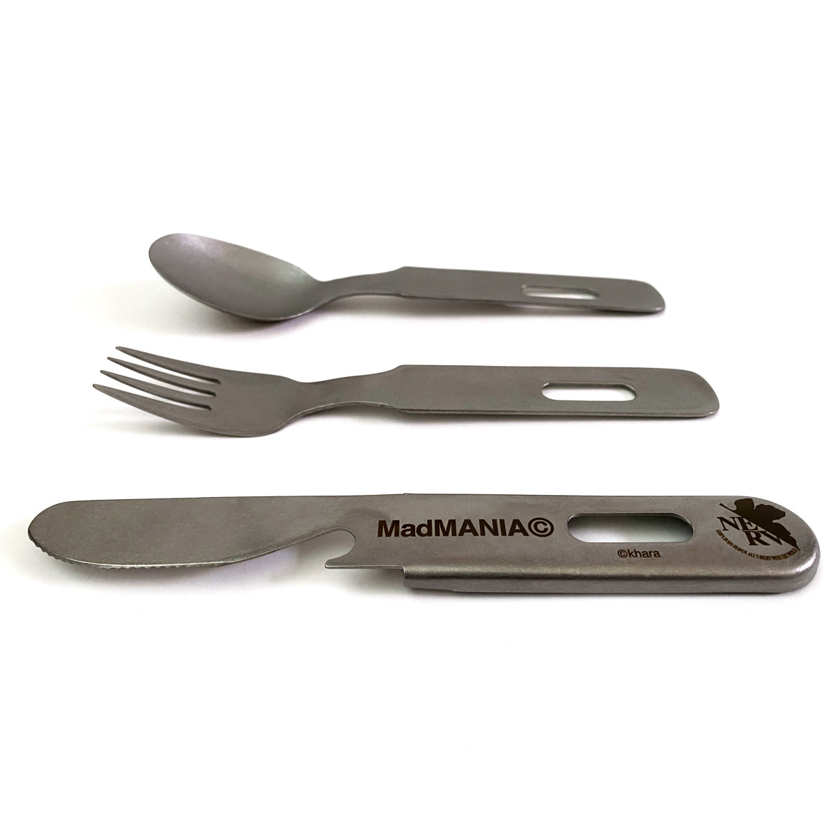 EVANGELION 迷彩 NERVロゴ:カトラリーセット(全2種)