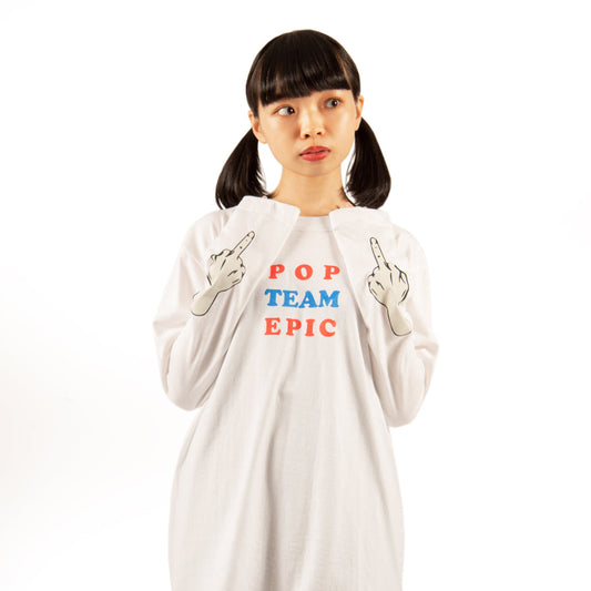 『ポプテピピック』ロングスリーブTシャツ