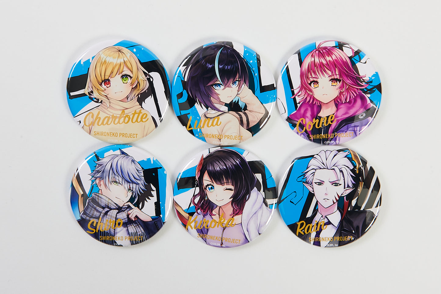 白猫プロジェクト 描き下ろしトレーディング缶バッジ第2弾(全6種)