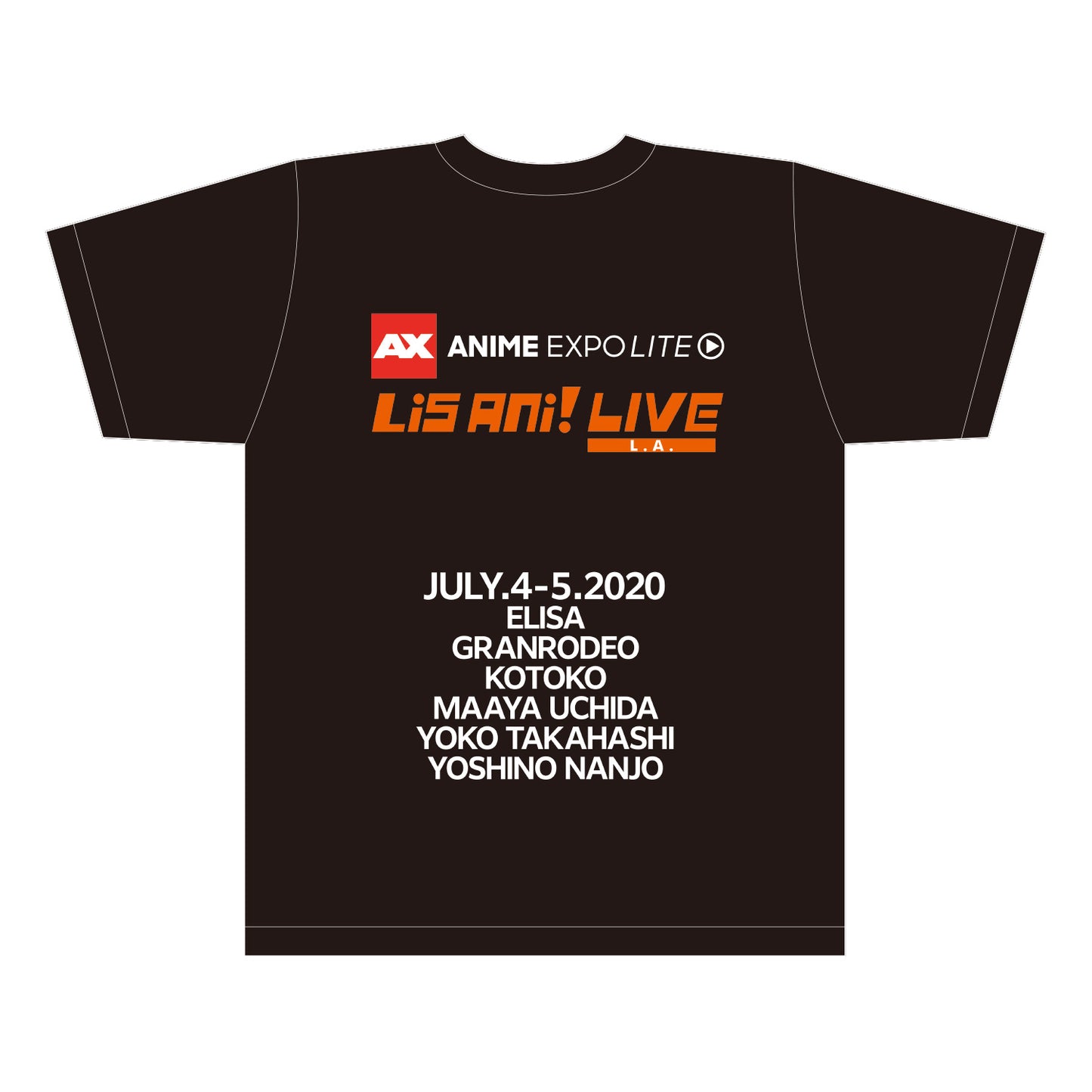 【予約商品】Anime Expo Lite ×リスアニ!LIVE L.A. Tシャツ A