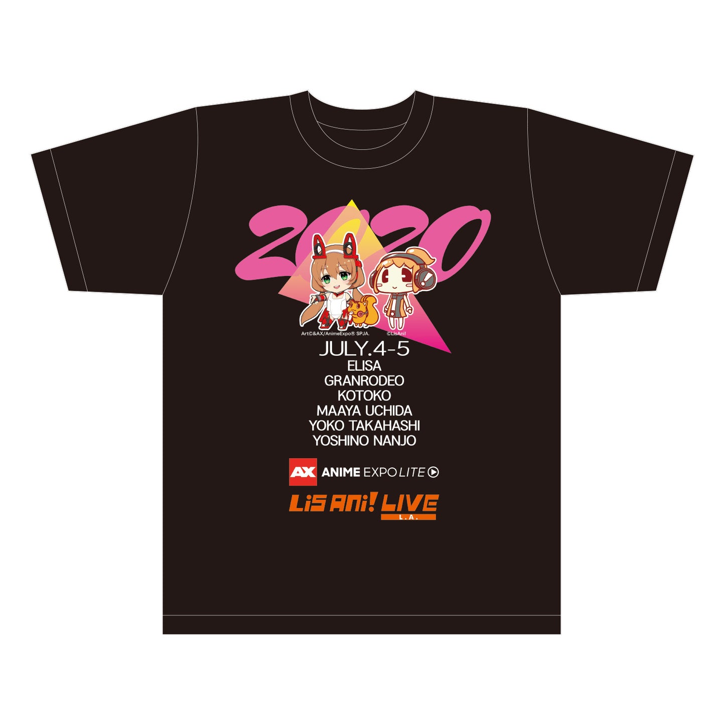 Anime Expo Lite ×リスアニ!LIVE L.A. Tシャツ E