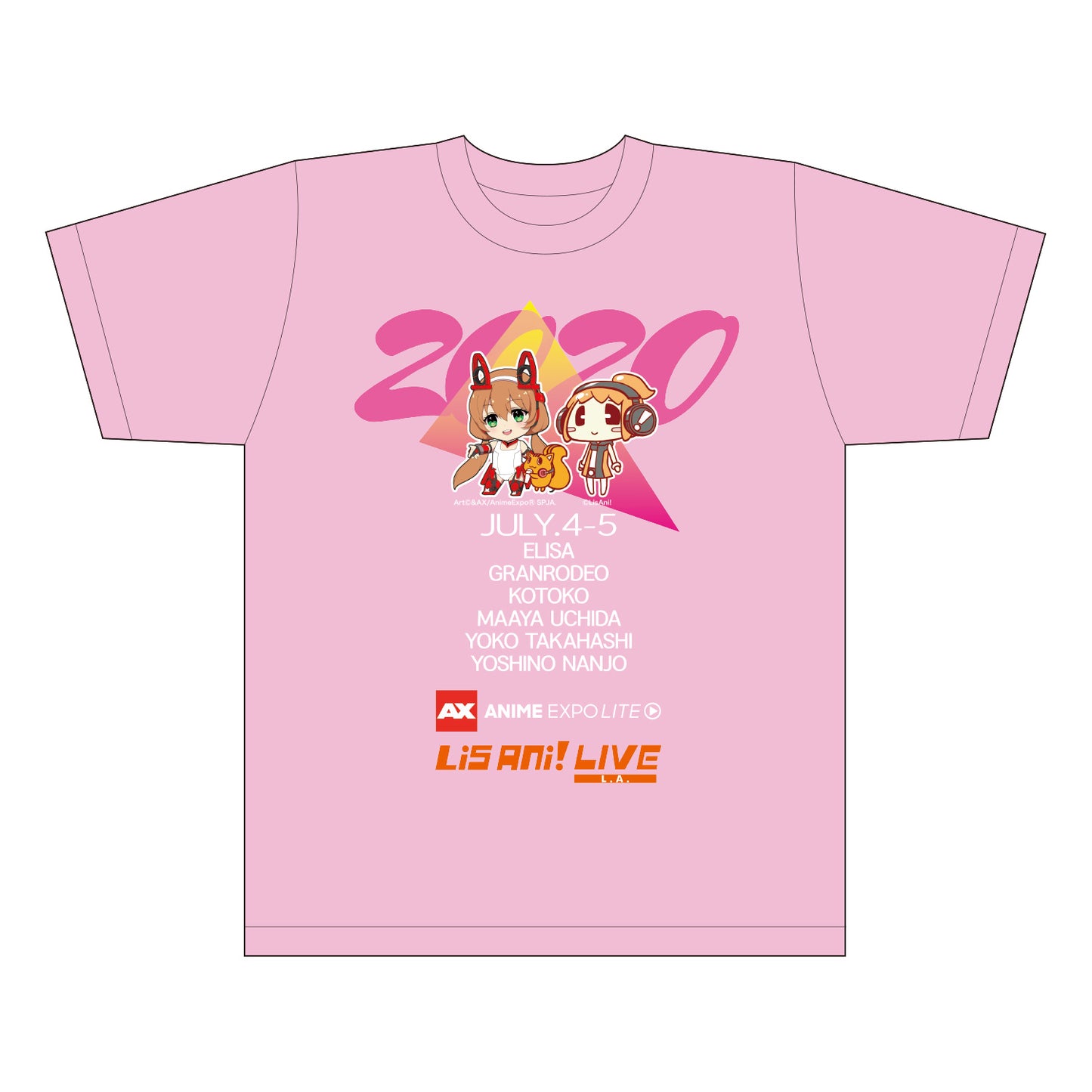 Anime Expo Lite ×リスアニ!LIVE L.A. Tシャツ E