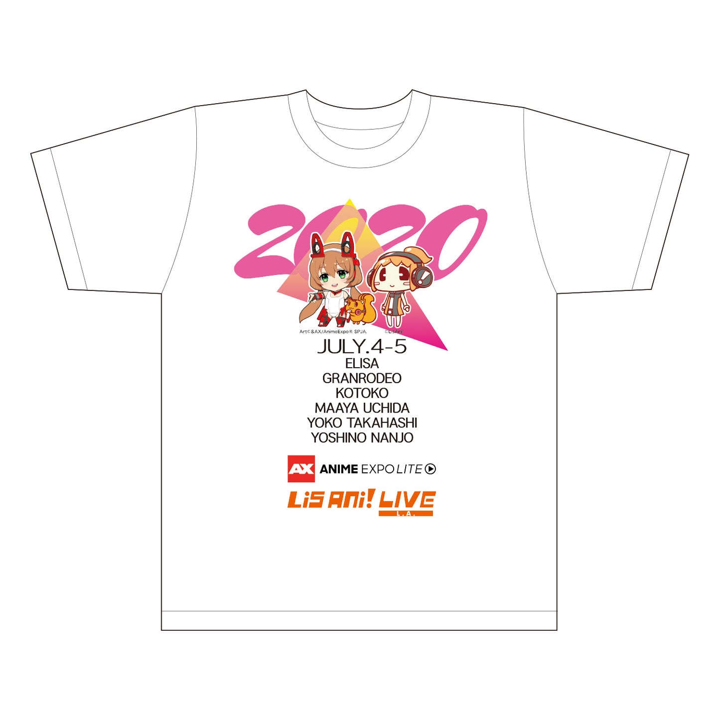 Anime Expo Lite ×リスアニ!LIVE L.A. Tシャツ E