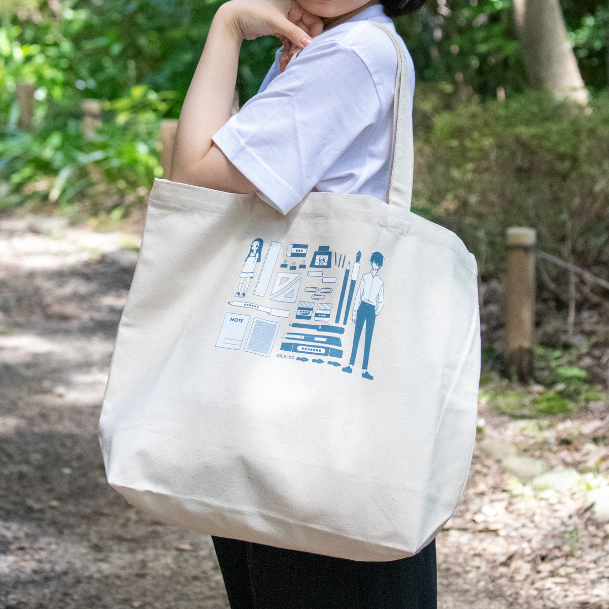かくしごと トートバッグ(文具柄)