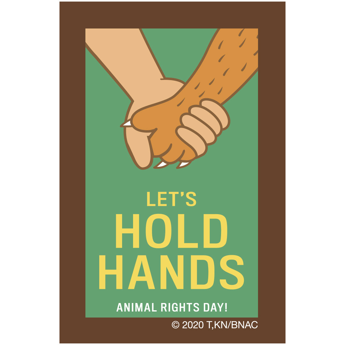 BNA マグネット LET'S HOLD HANDS