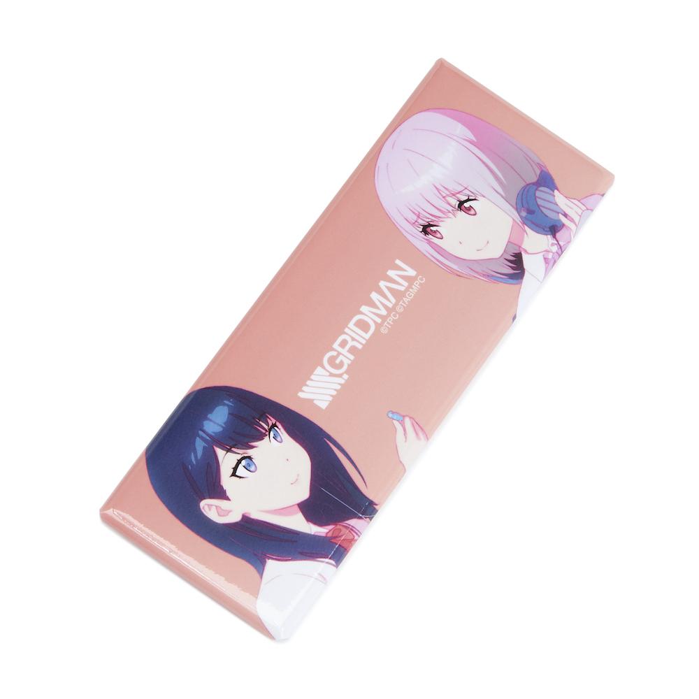 SSSS.GRIDMAN 【イリヤ・クブシノブ描き下ろし】ロング缶バッジ(六花 & アカネ)