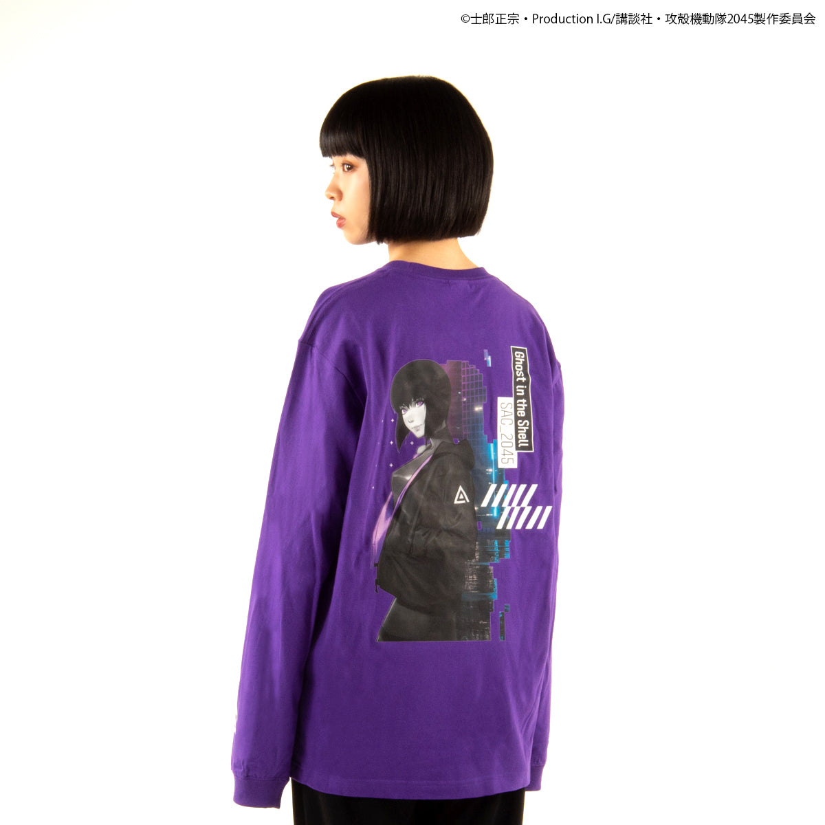『攻殻機動隊 SAC_2045』 ロングスリーブTシャツ パープル