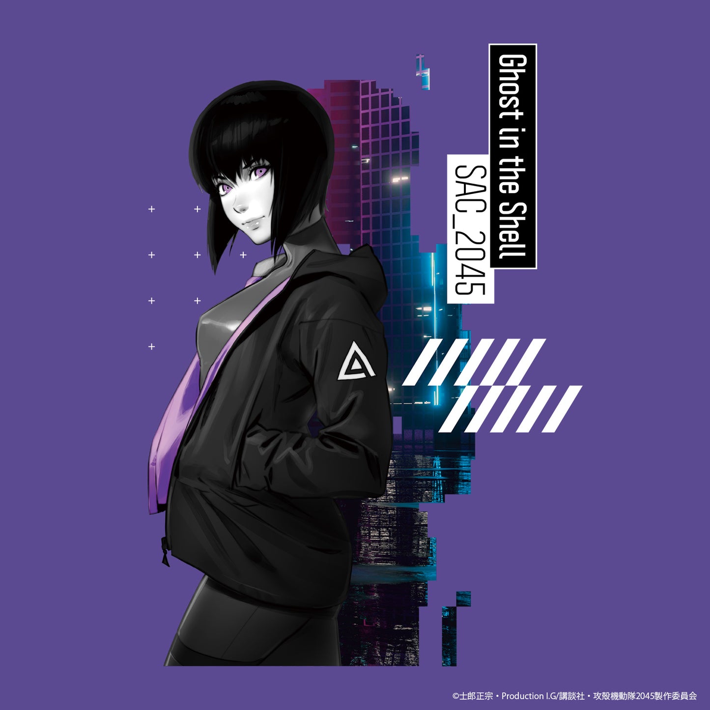 『攻殻機動隊 SAC_2045』 ロングスリーブTシャツ パープル
