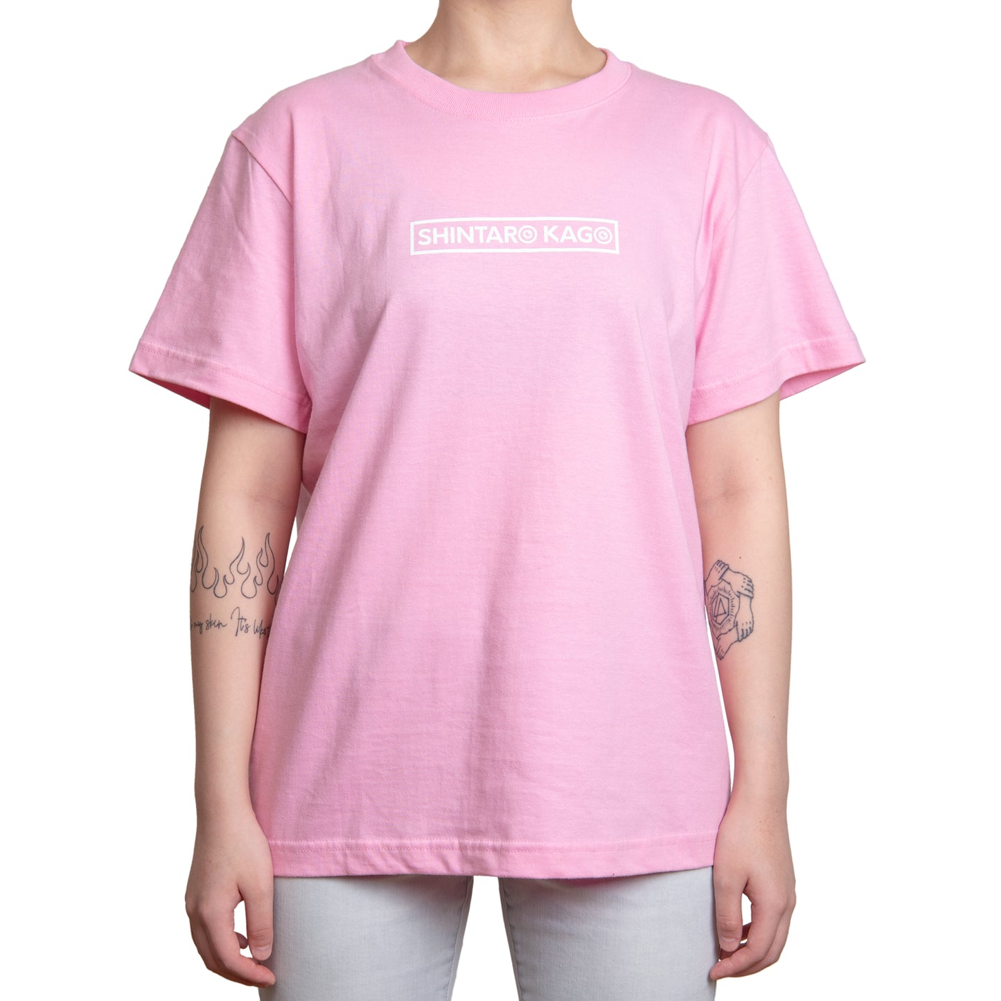駕籠真太郎 Tシャツ ピンク
