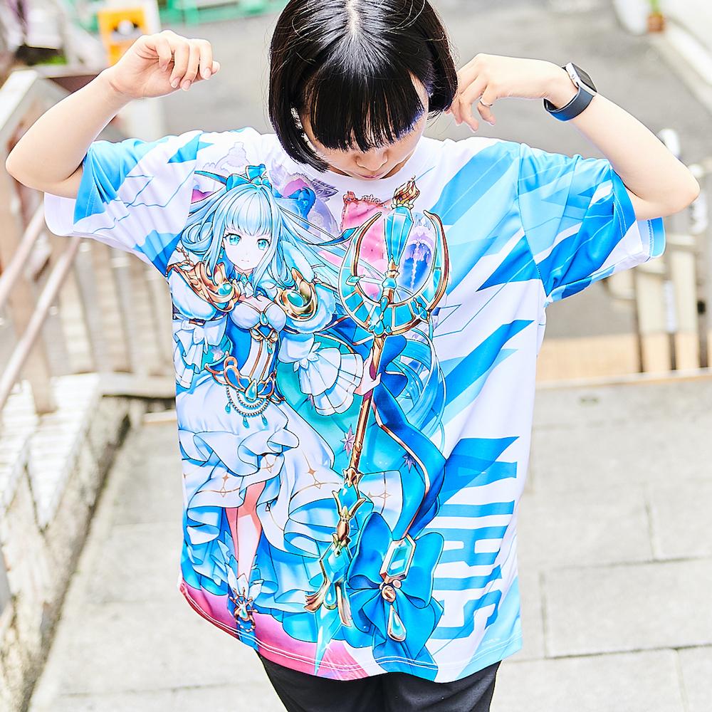 白猫プロジェクト フルグラフィックTシャツ(アイリス)