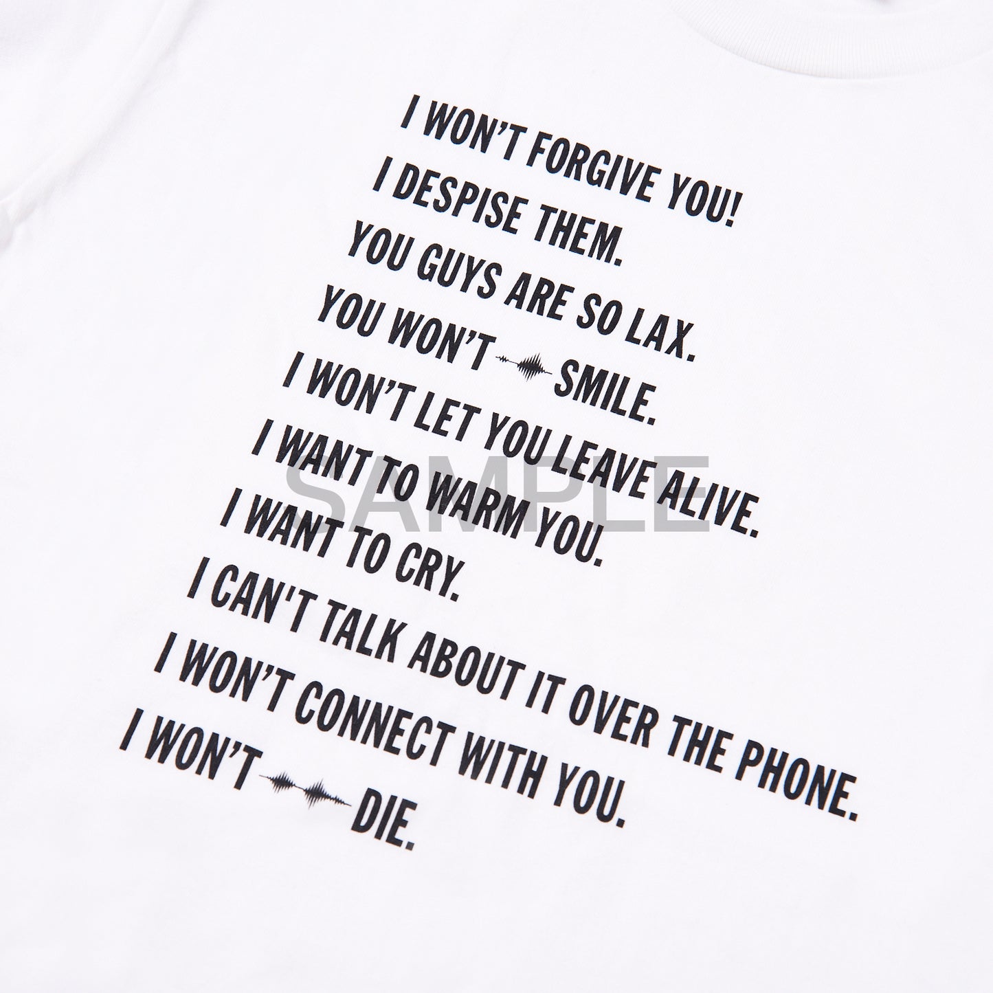波よ聞いてくれ サブタイトル Tシャツ