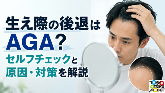 生え際の後退はAGA？セルフチェックと原因・対策を解説