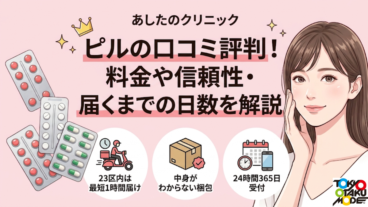 あしたのクリニックのピルの口コミ評判！料金や信頼性・届くまでの日数を解説