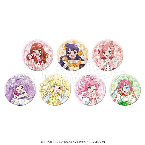 【Box/7】プリティーシリーズ トレーディングホロ缶バッジ Fruits gingham Ver.【予約商品】
