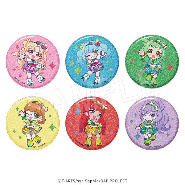 【Box/6】おねがいアイプリ トレーディンググリッター缶バッジ ミニキャラ【予約商品】