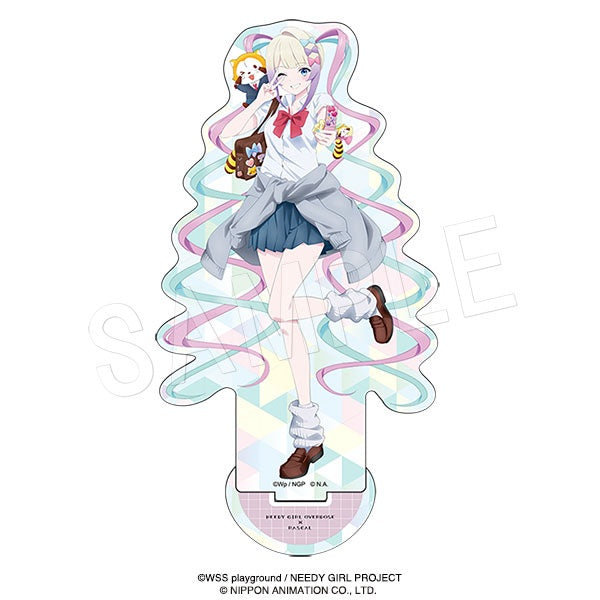 NEEDY GIRL OVERDOSE×ラスカル ホロアクリルフィギュアスタンド 平成制服スタイルVer. 超てんちゃん&ラスカル【予約商品】