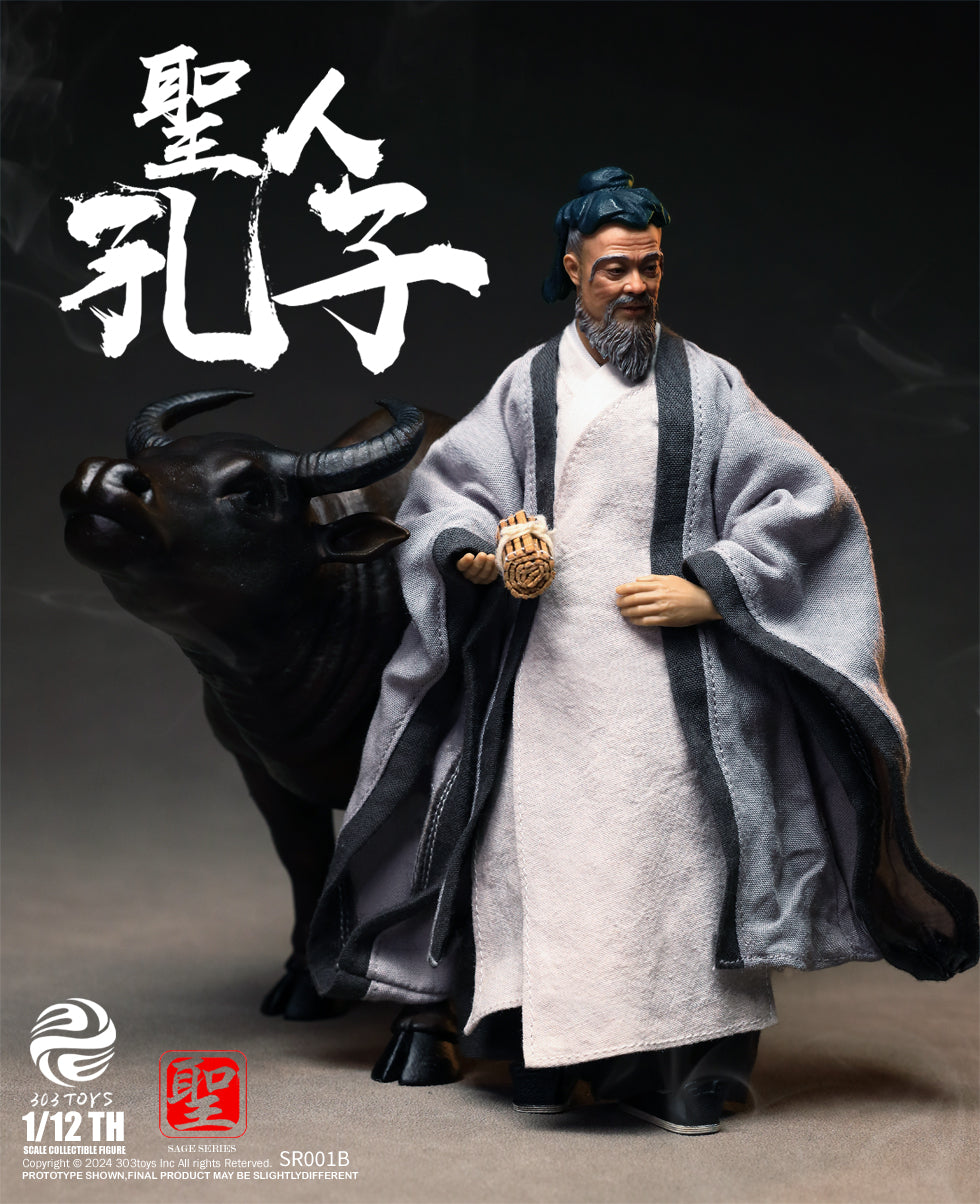 303TOYS 聖人シリーズ NO.SR001B 至聖先師・孔子 1/12スケール可動フィギュア 豪華版【予約商品】