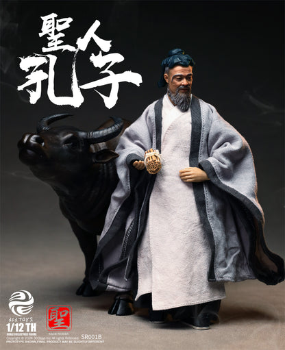 303TOYS 聖人シリーズ NO.SR001B 至聖先師・孔子 1/12スケール可動フィギュア 豪華版【予約商品】