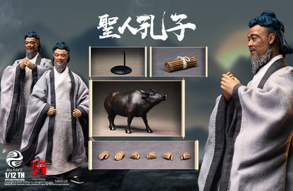 303TOYS 聖人シリーズ NO.SR001B 至聖先師・孔子 1/12スケール可動フィギュア 豪華版【予約商品】