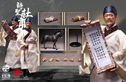 303TOYS 聖人シリーズ NO.SR002B 詩聖・杜甫 1/12スケール可動フィギュア 豪華版【予約商品】