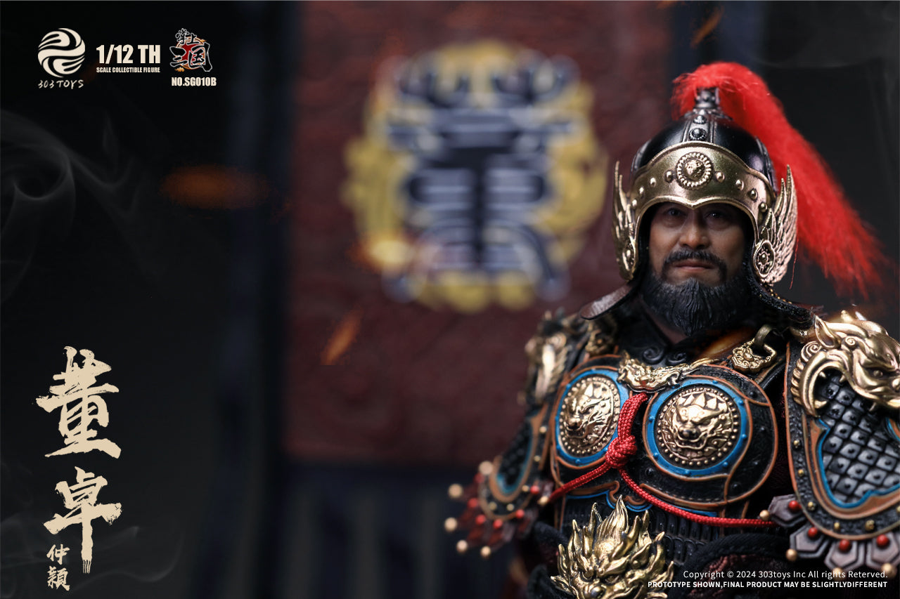 303TOYS 掌中三国志 SG010B 郿侯董卓(とうたく)-仲穎(ちゅうえい) 1/12スケール可動フィギュア 豪華版【予約商品】