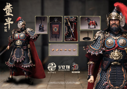 303TOYS 掌中三国志 SG010B 郿侯董卓(とうたく)-仲穎(ちゅうえい) 1/12スケール可動フィギュア 豪華版【予約商品】