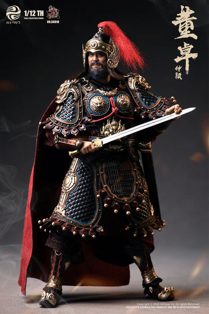 303TOYS 掌中三国志 SG010 郿侯董卓(とうたく)-仲穎(ちゅうえい) 1/12スケール可動フィギュア 通常版【予約商品】