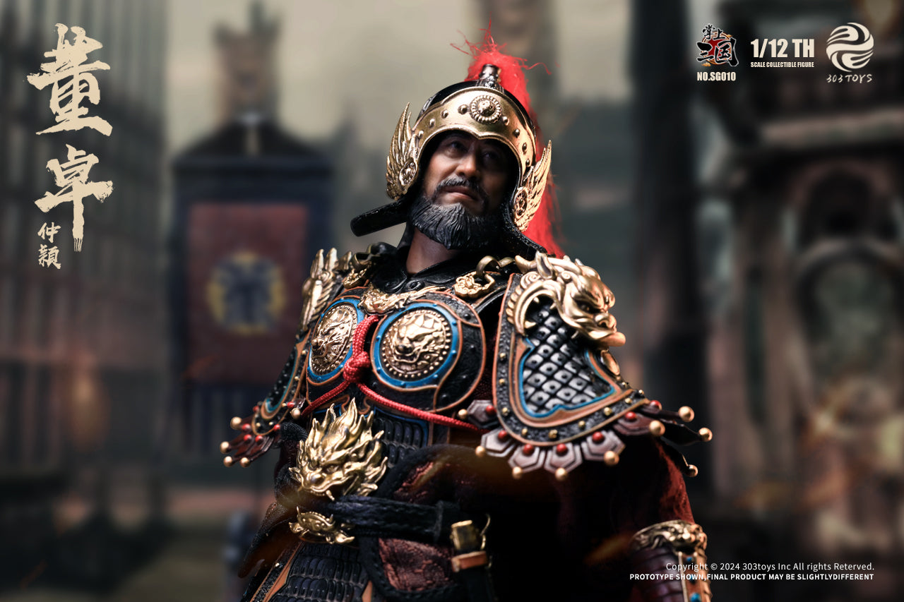 303TOYS 掌中三国志 SG010 郿侯董卓(とうたく)-仲穎(ちゅうえい) 1/12スケール可動フィギュア 通常版【予約商品】