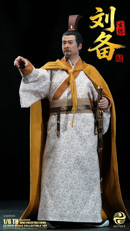 303TOYS 三顧の礼シリーズ NO.QX005 劉備(りゅうび)-玄徳(げんとく)1/6スケール可動フィギュア【予約商品】