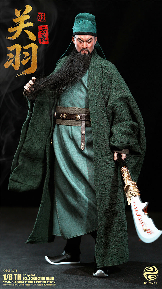 303TOYS 三顧の礼シリーズ NO.QX003 関羽(かんう)-雲長(うんちょう) 1/6スケール可動フィギュア【予約商品】