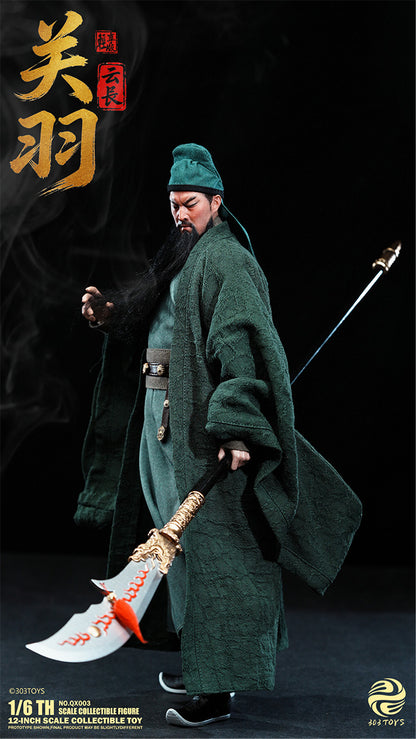 303TOYS 三顧の礼シリーズ NO.QX003 関羽(かんう)-雲長(うんちょう) 1/6スケール可動フィギュア【予約商品】